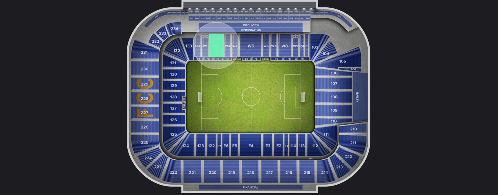 Seat view from West Club