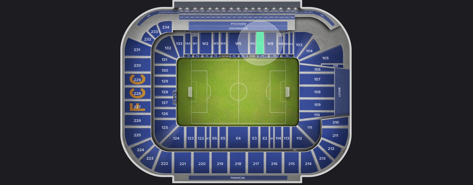 Seat view from West Club