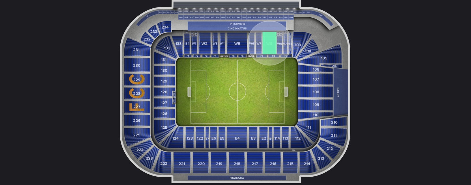 Seat view from West Club