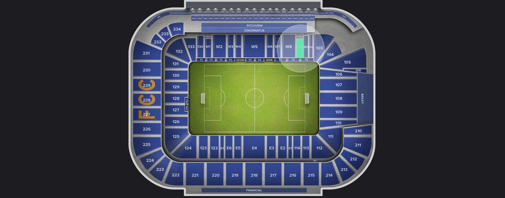 Seat view from West Club