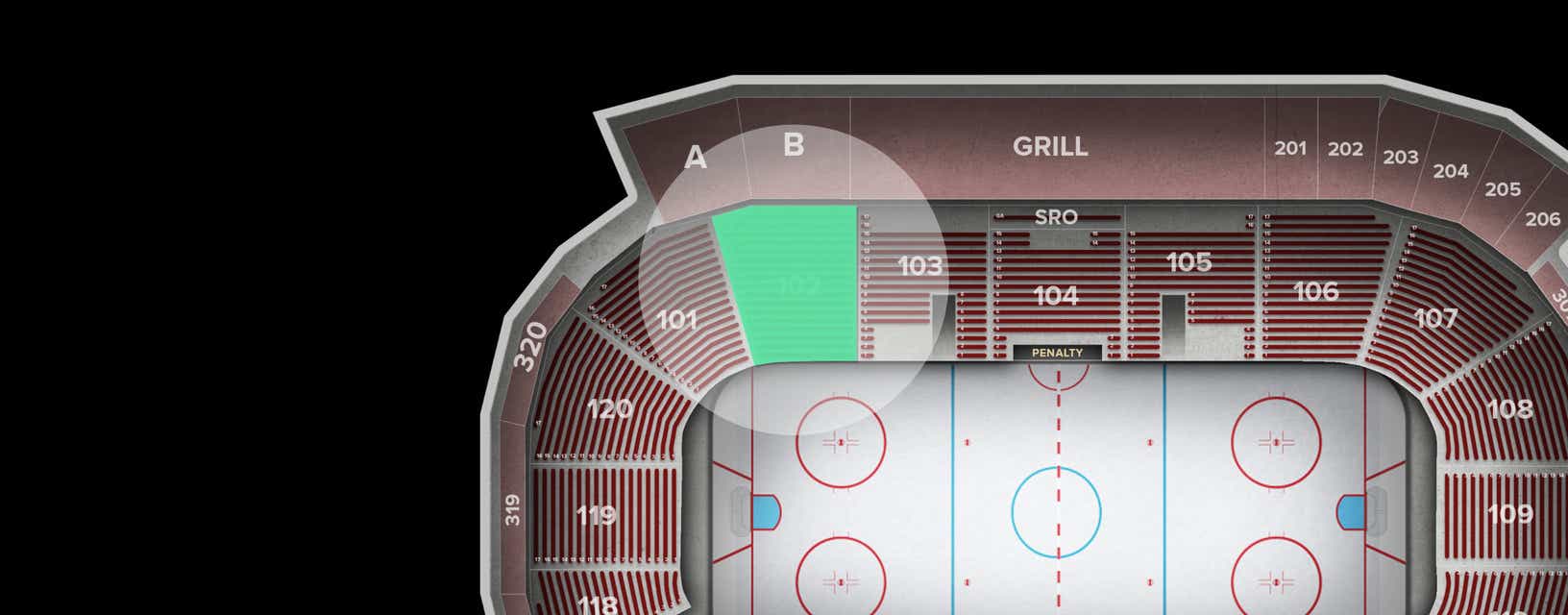 Seat view from Lower