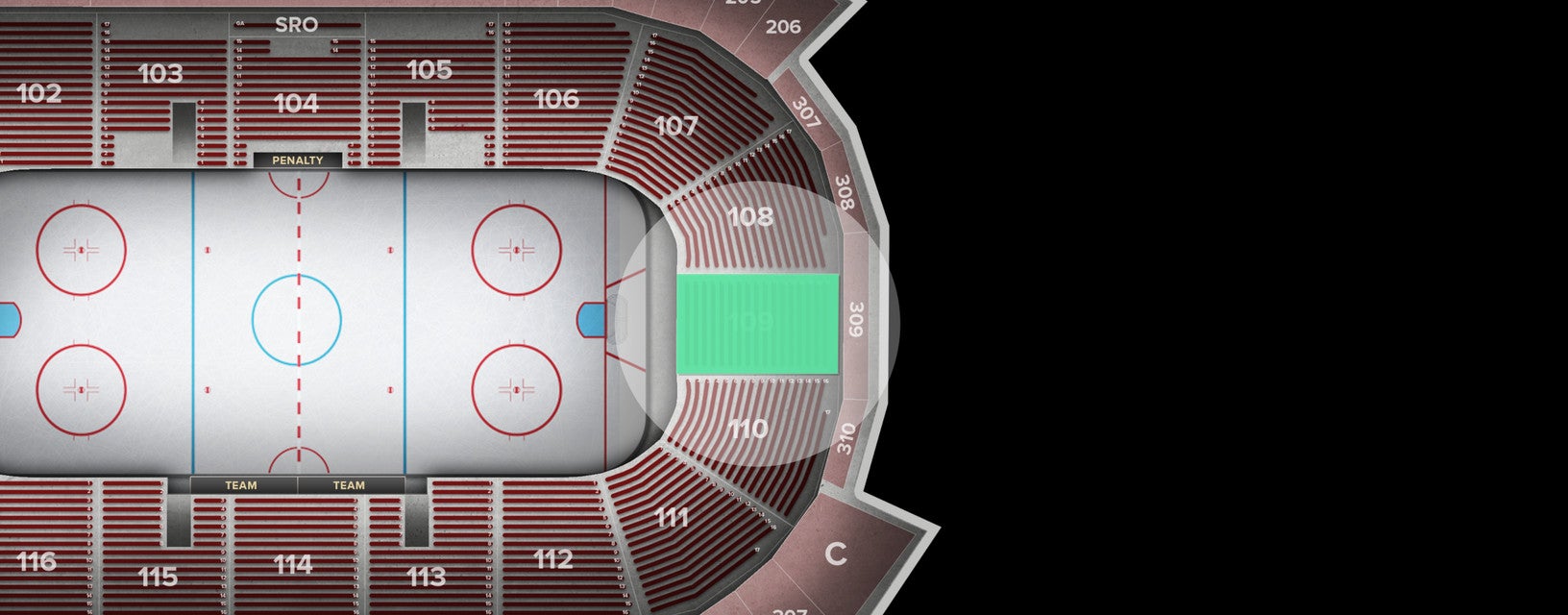 Seat view from Lower