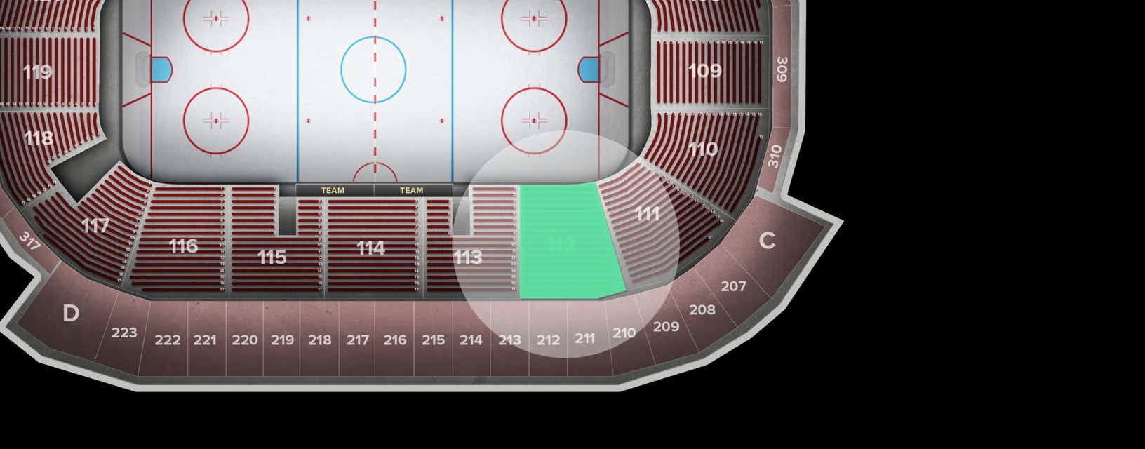 Seat view from Lower
