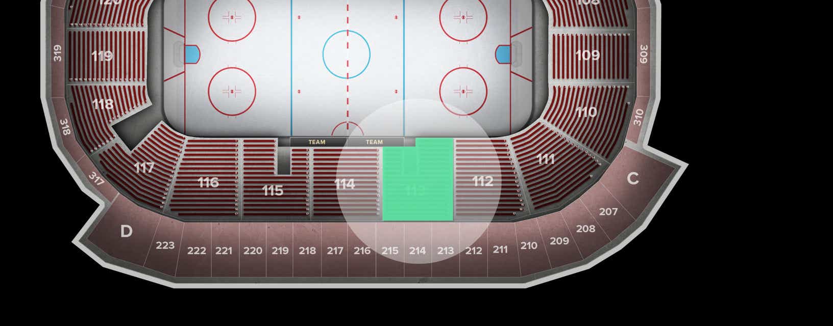 Seat view from Lower