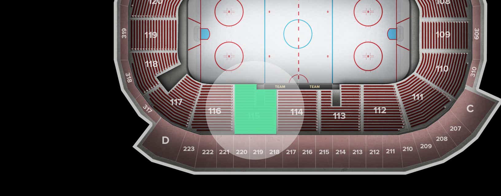 Seat view from Lower