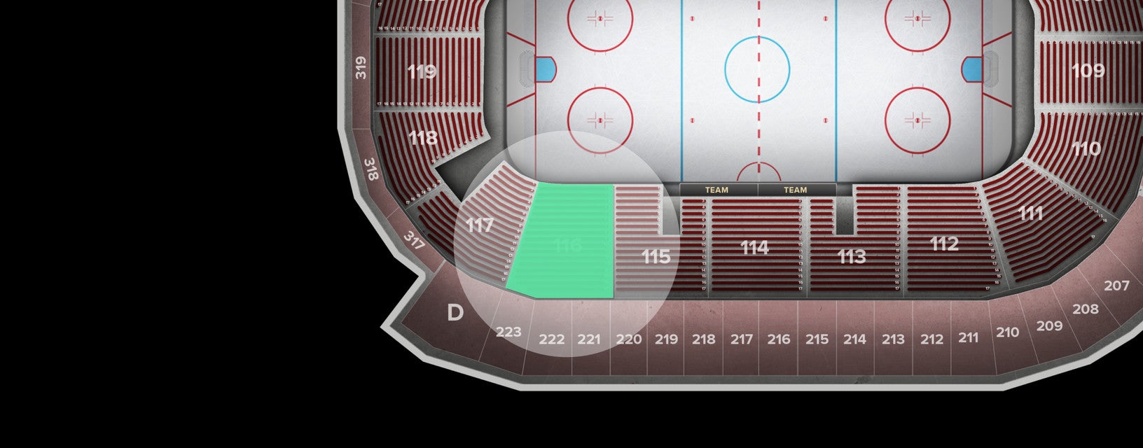 Seat view from Lower