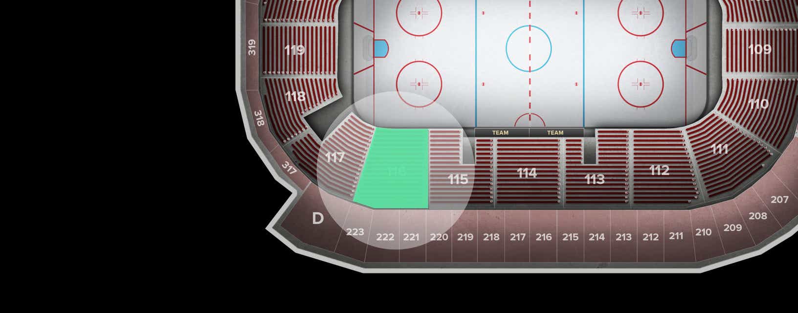 Seat view from Lower
