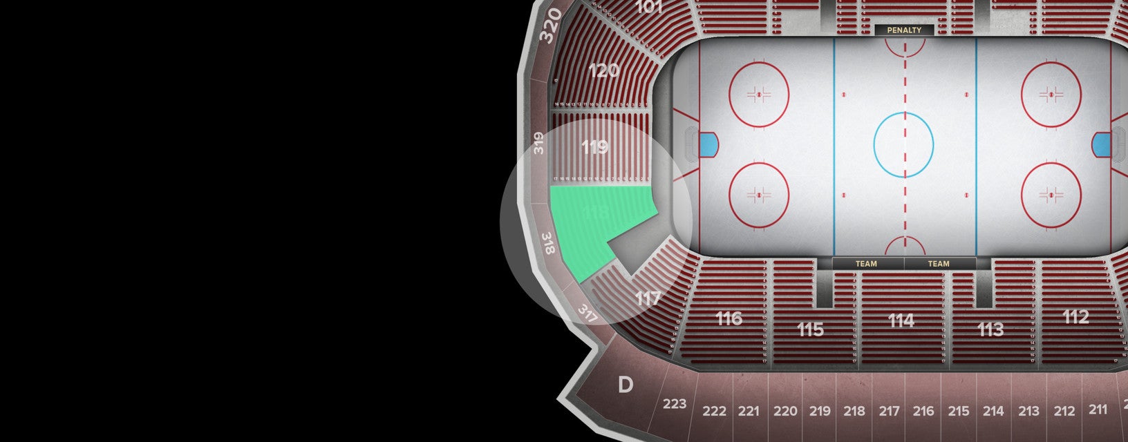 Seat view from Lower