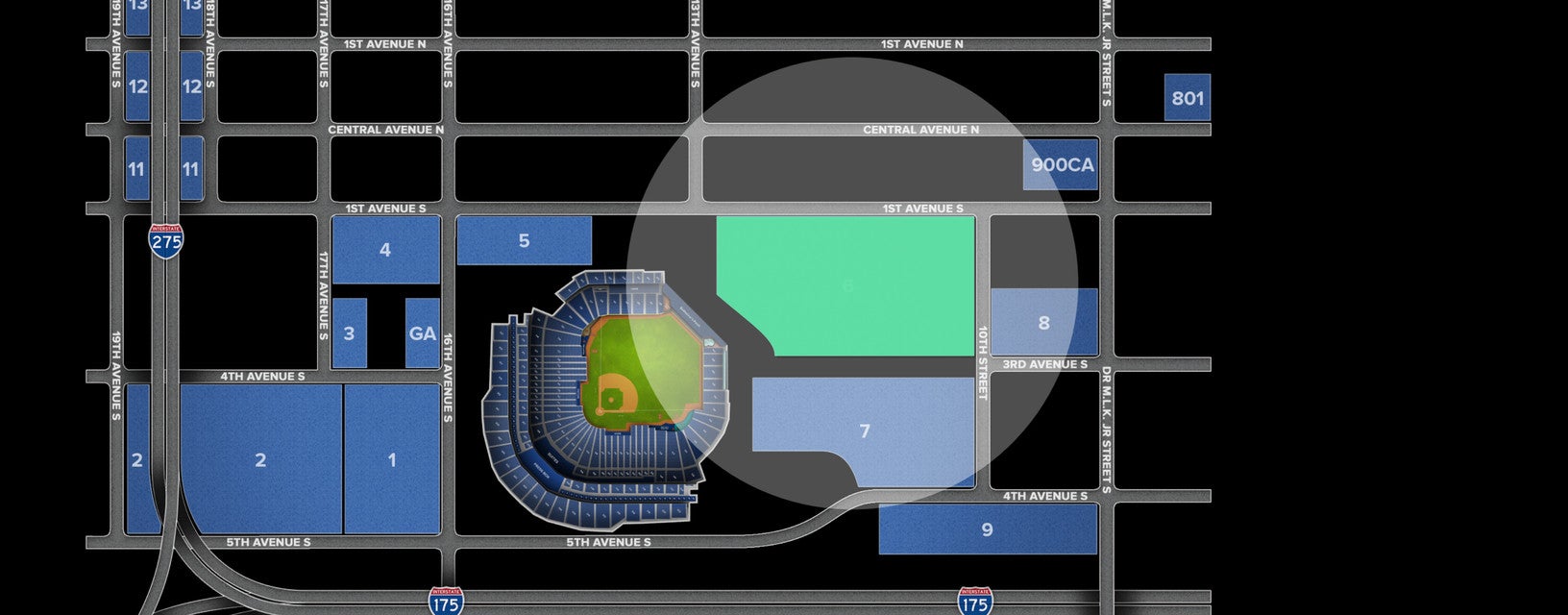 Seat view from Lot