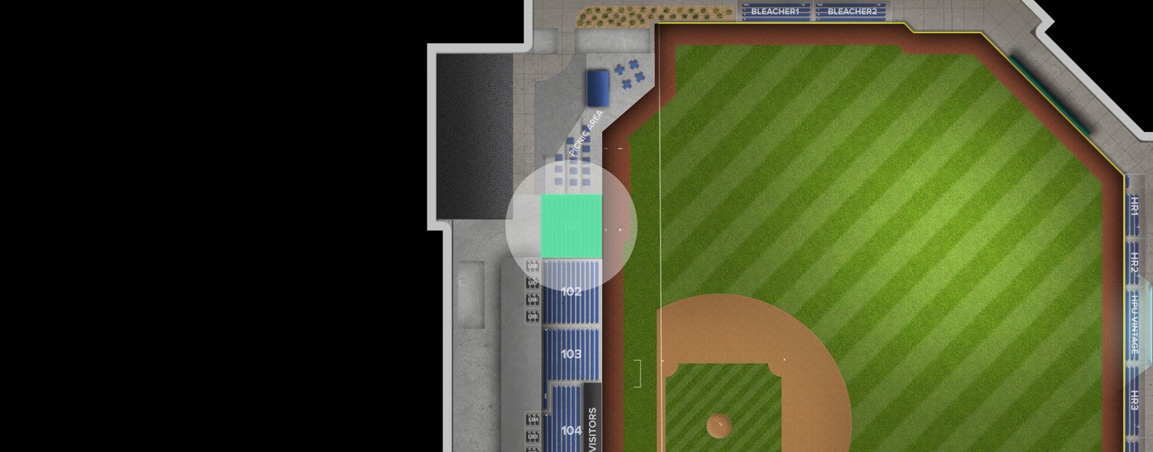 Seat view from Lower
