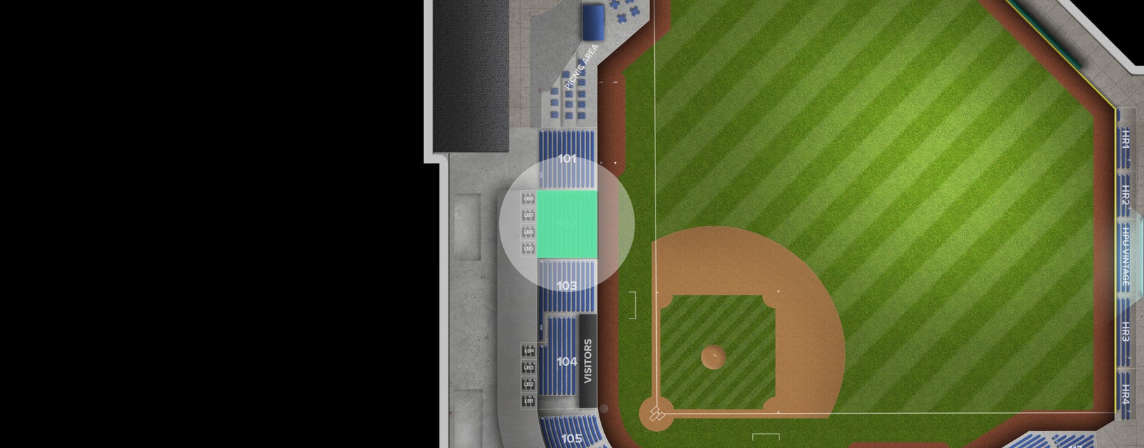 Seat view from Lower