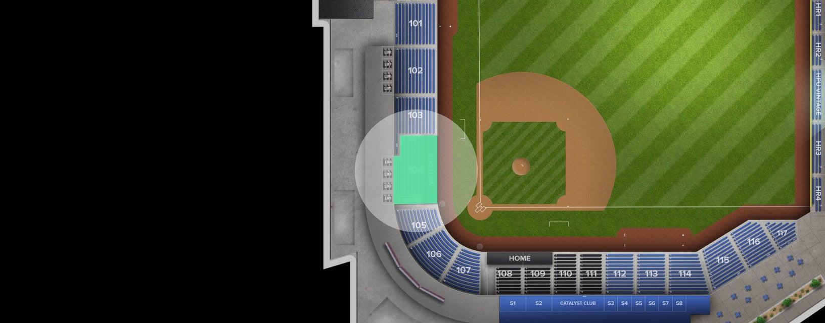 Seat view from Lower