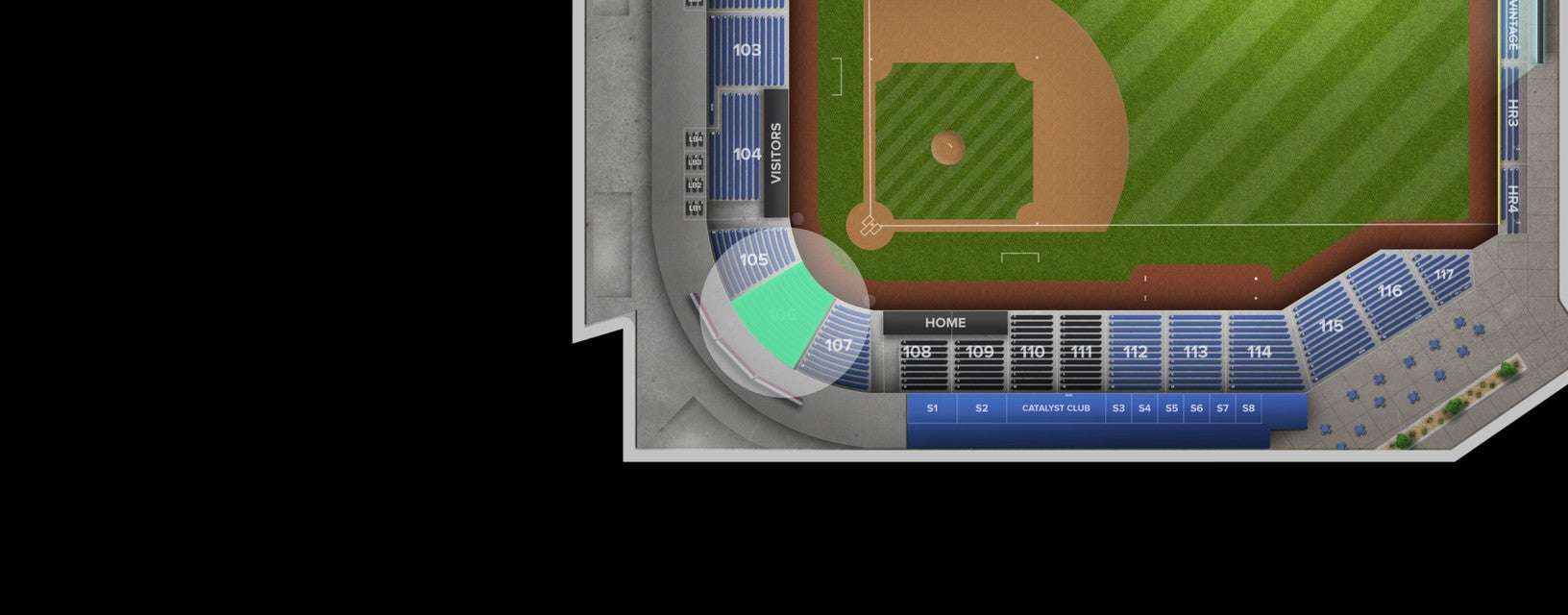 Seat view from Lower