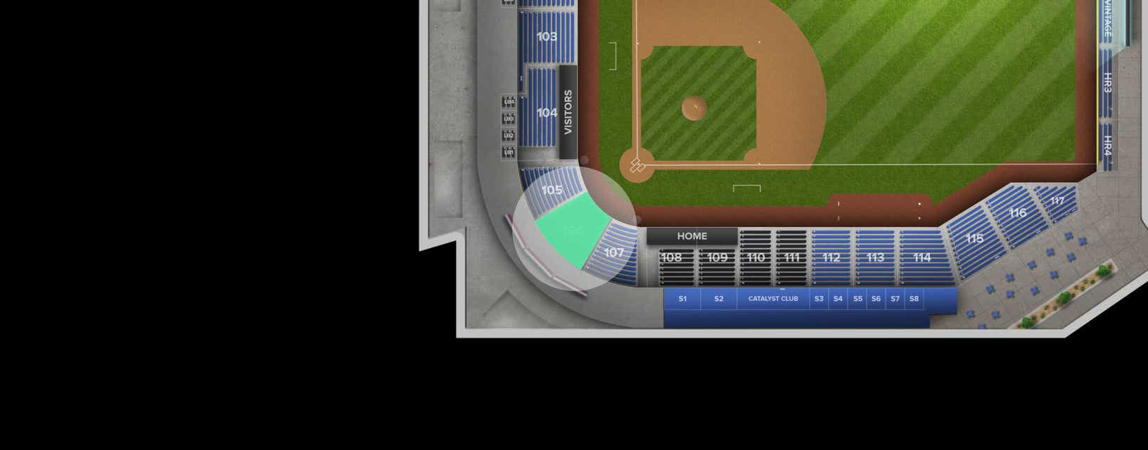 Seat view from Lower