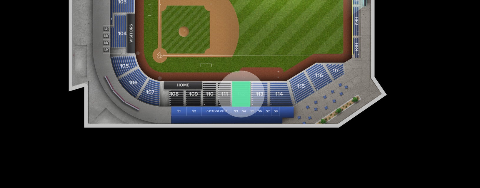 Seat view from Lower