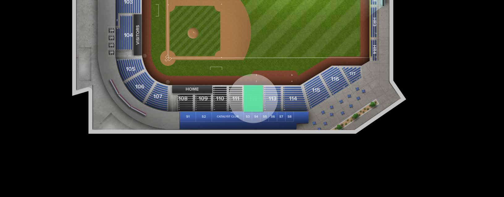 Seat view from Lower