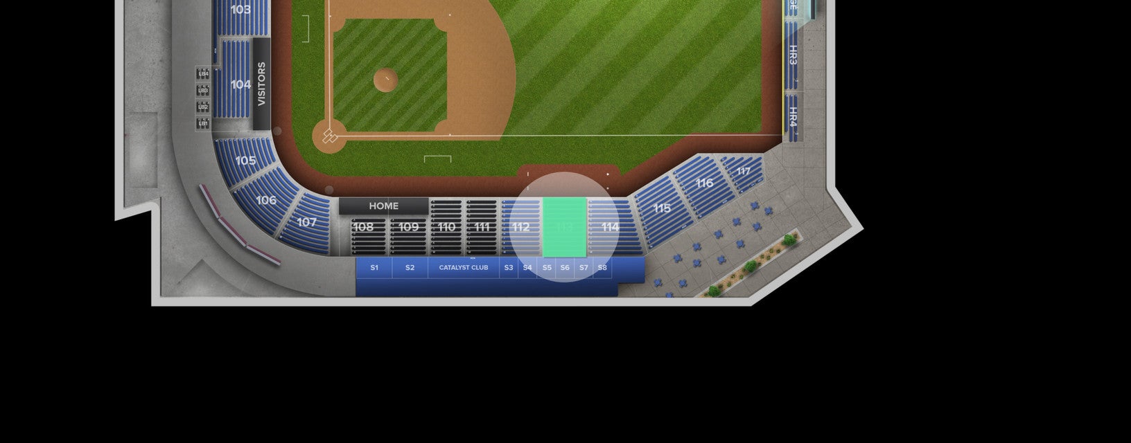 Seat view from Lower