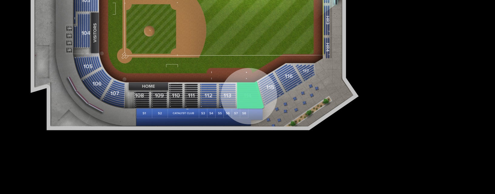 Seat view from Lower