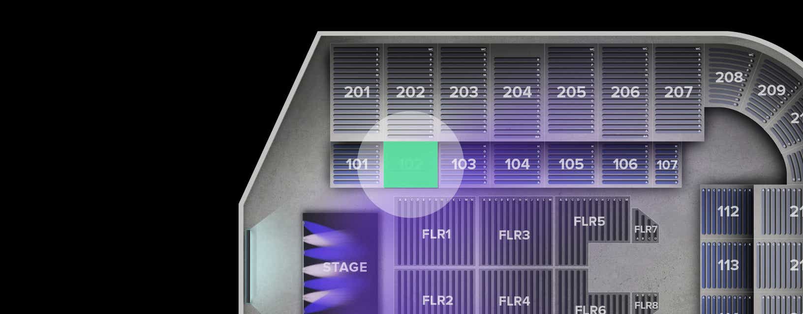 Seat view from Lower