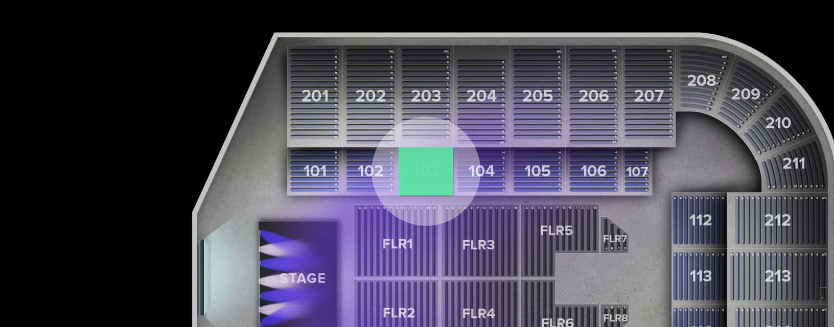Seat view from Lower