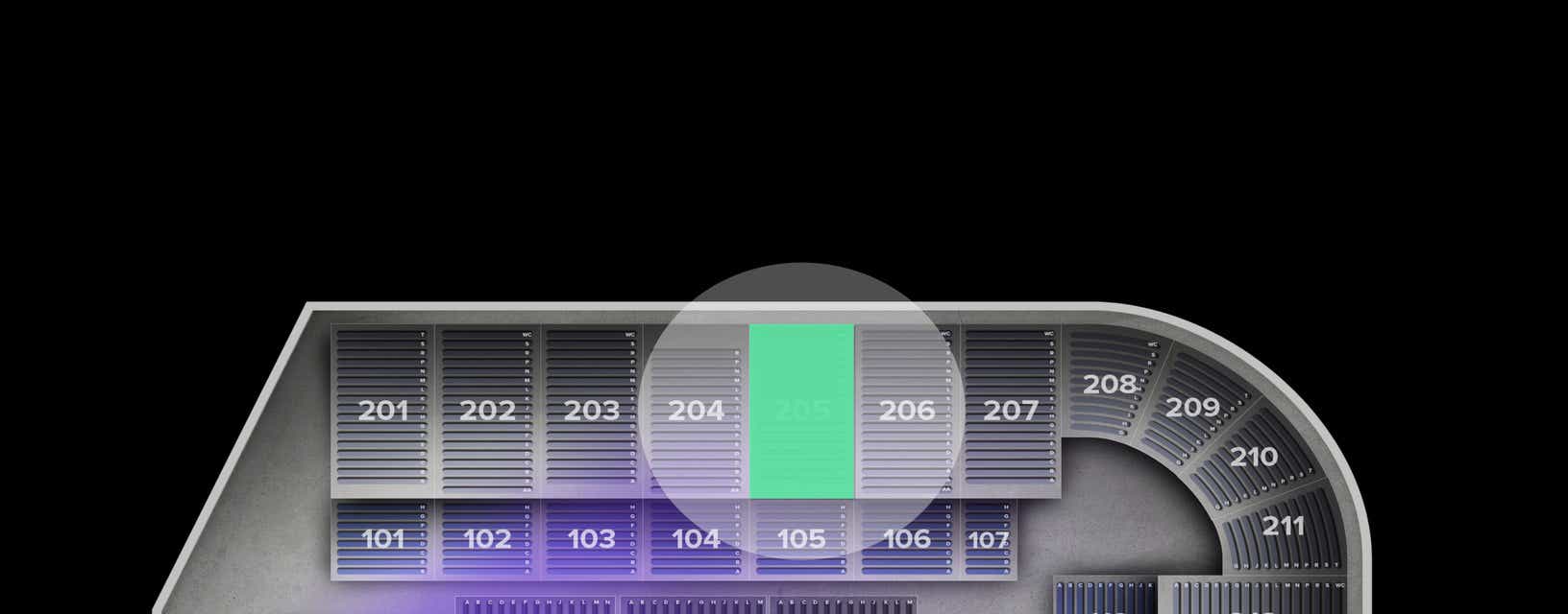 Seat view from Upper
