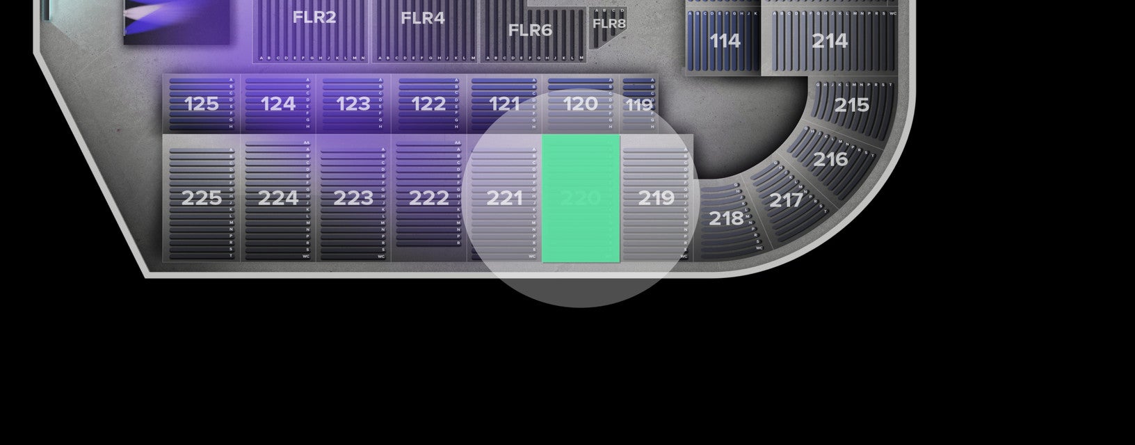 Seat view from Upper
