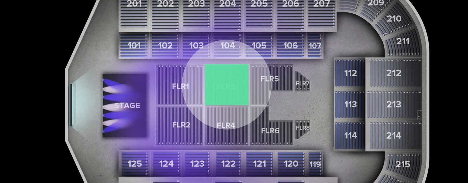 Seat view from Floor