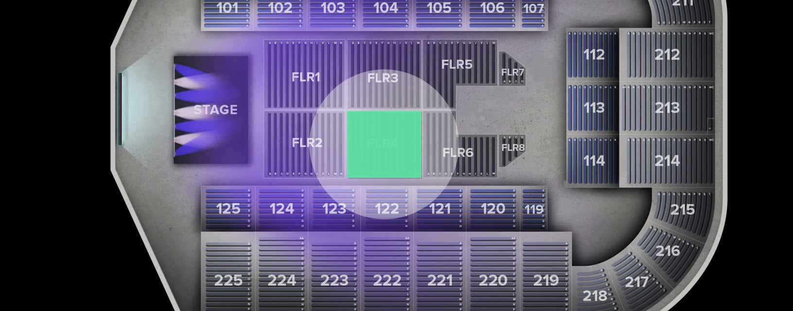 Seat view from Floor