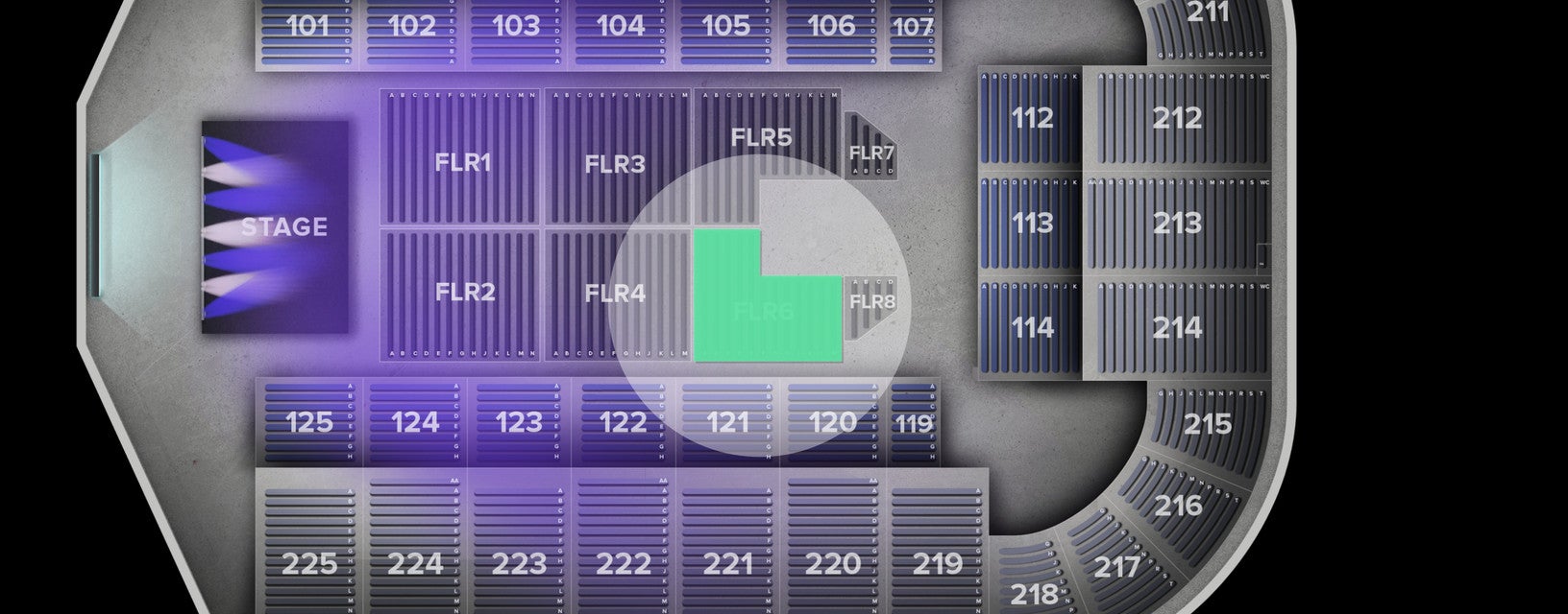 Seat view from Floor