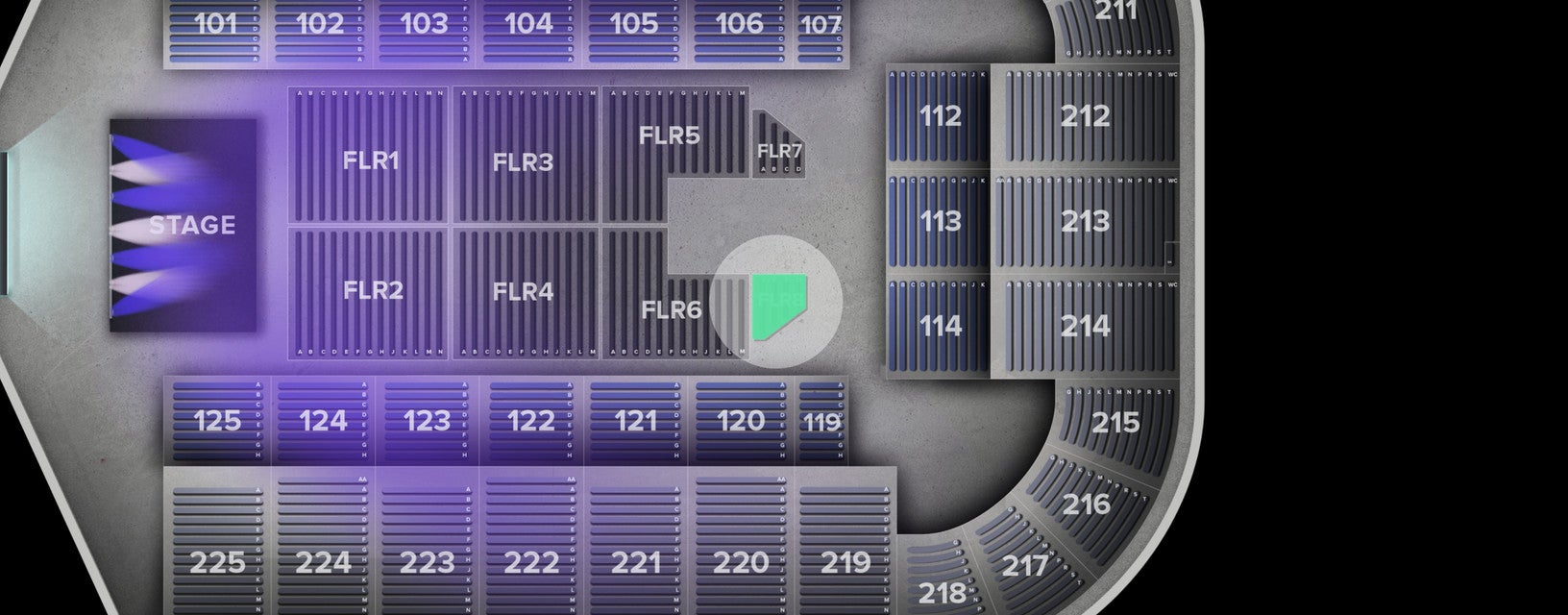 Seat view from Floor