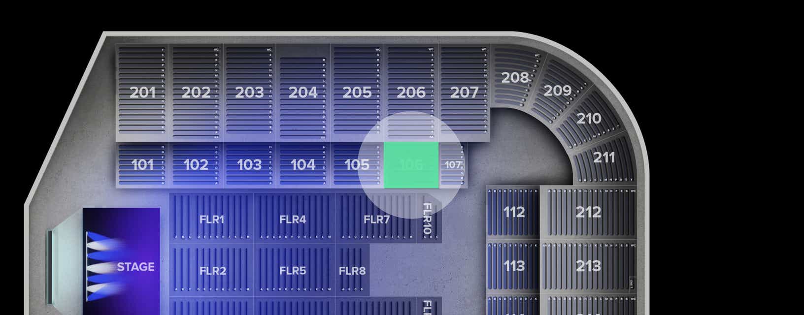 Seat view from Lower