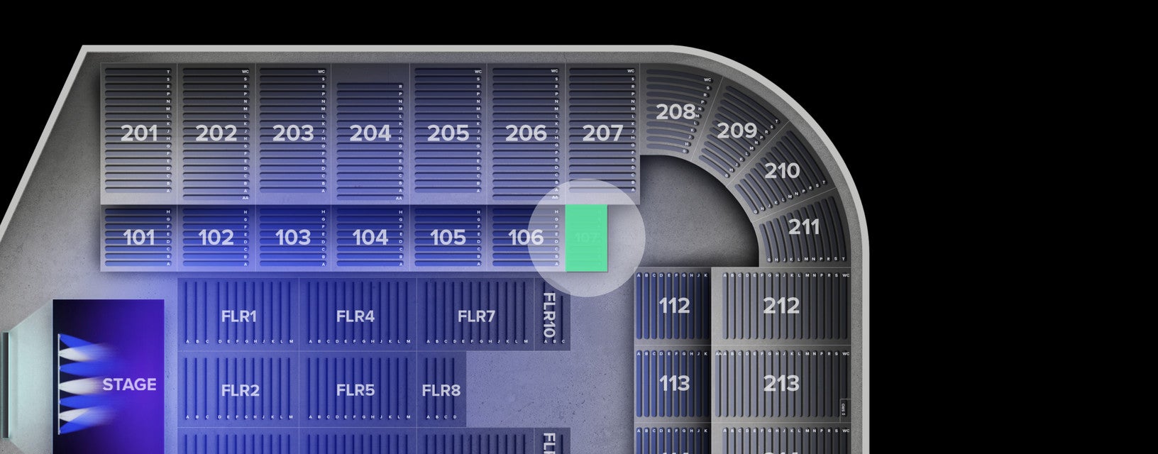 Seat view from Lower