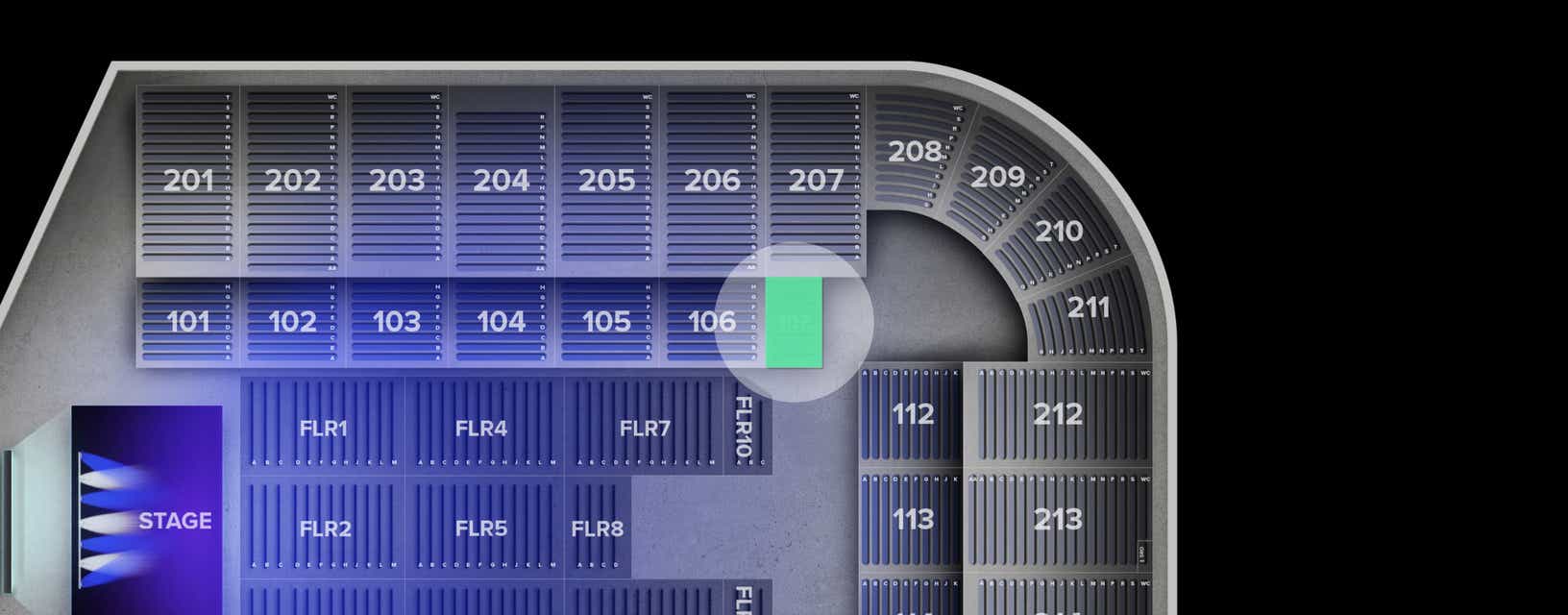 Seat view from Lower