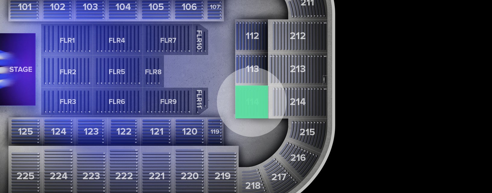 Seat view from Lower