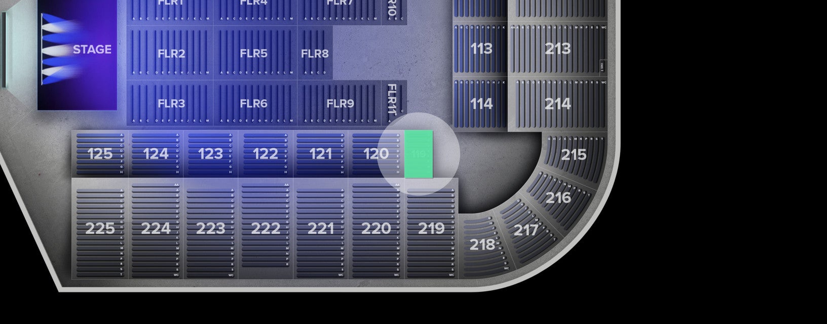 Seat view from Lower