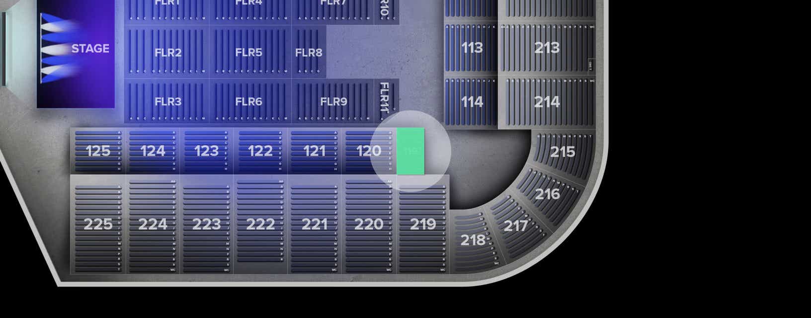 Seat view from Lower