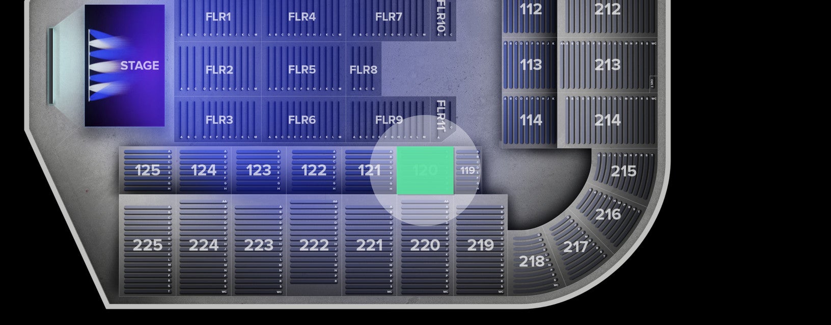 Seat view from Lower