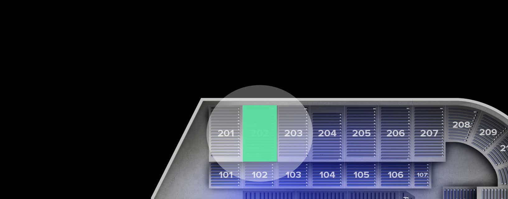 Seat view from Upper
