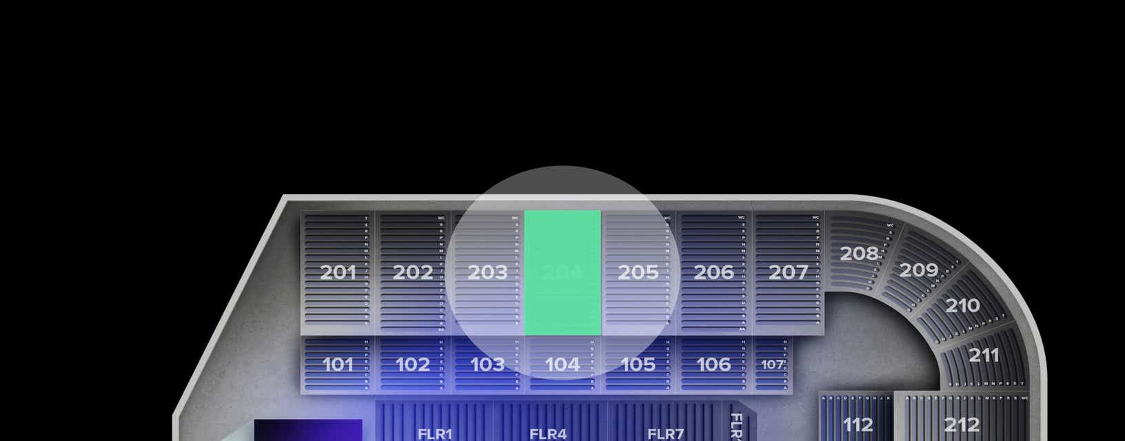 Seat view from Upper