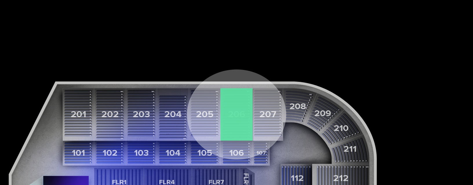 Seat view from Upper