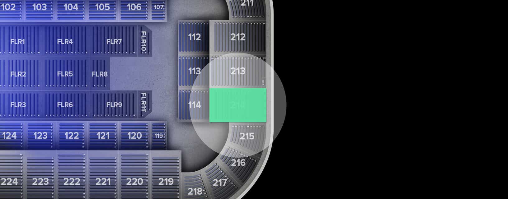Seat view from Upper
