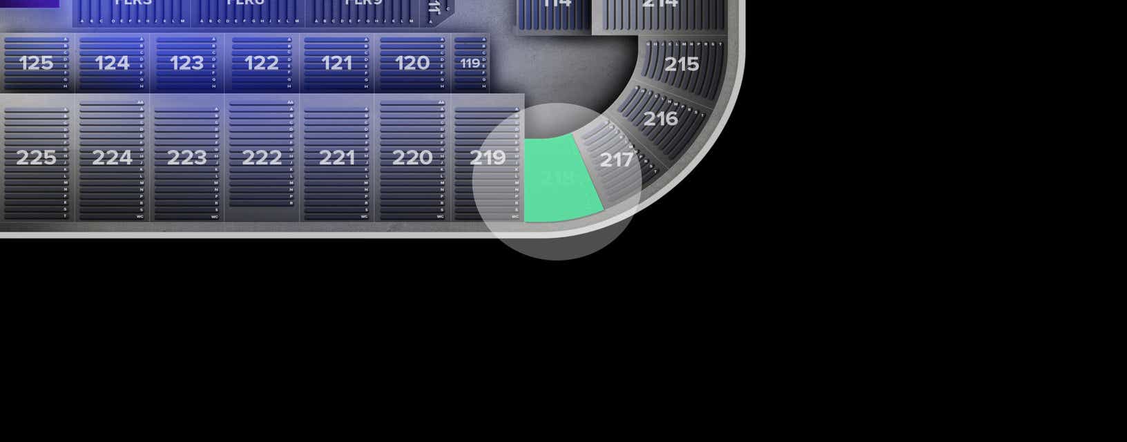Seat view from Upper