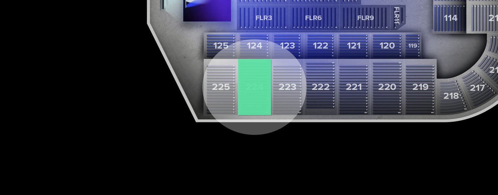 Seat view from Upper