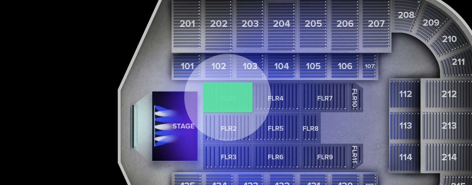 Seat view from Floor