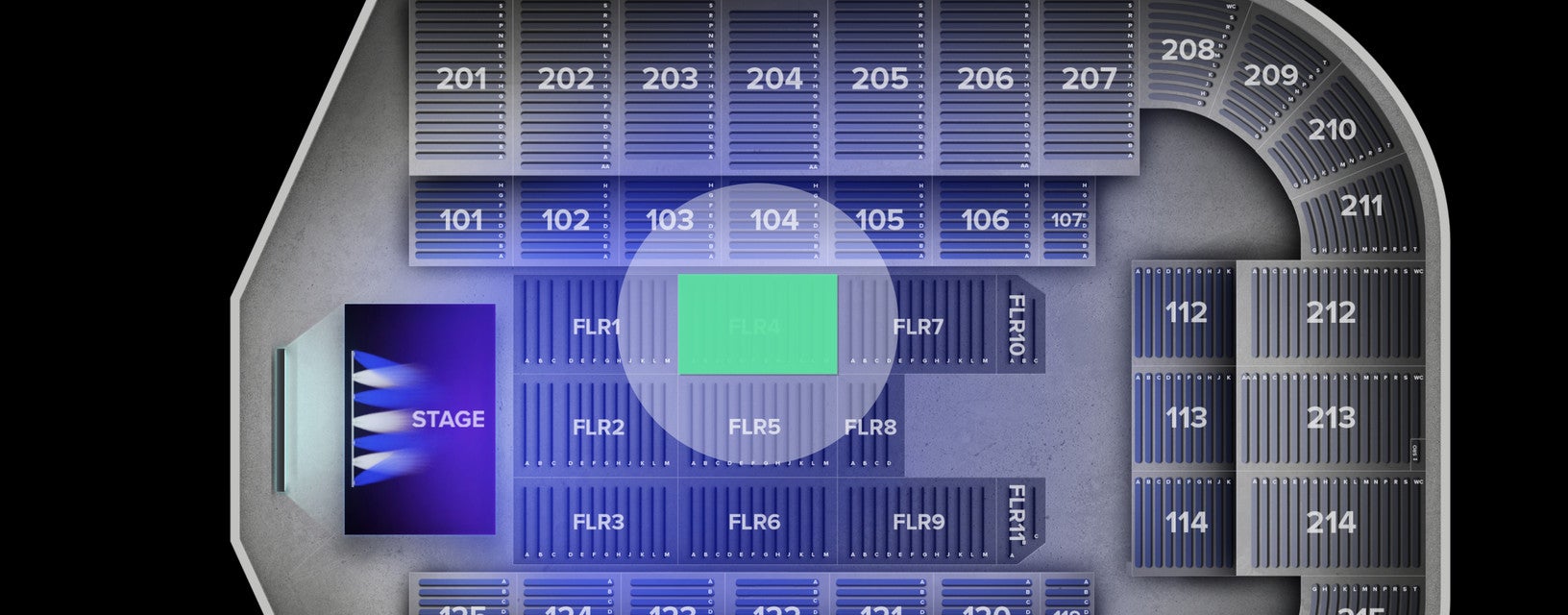 Seat view from Floor