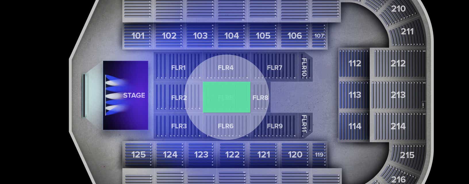 Seat view from Floor