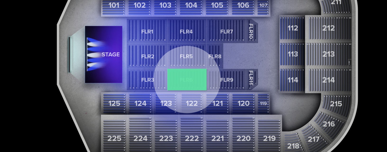 Seat view from Floor