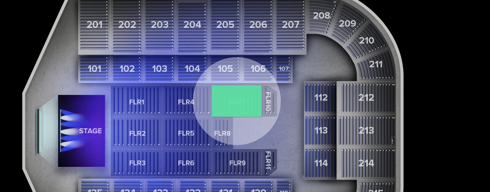 Seat view from Floor