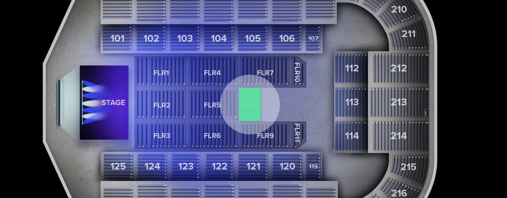 Seat view from Floor