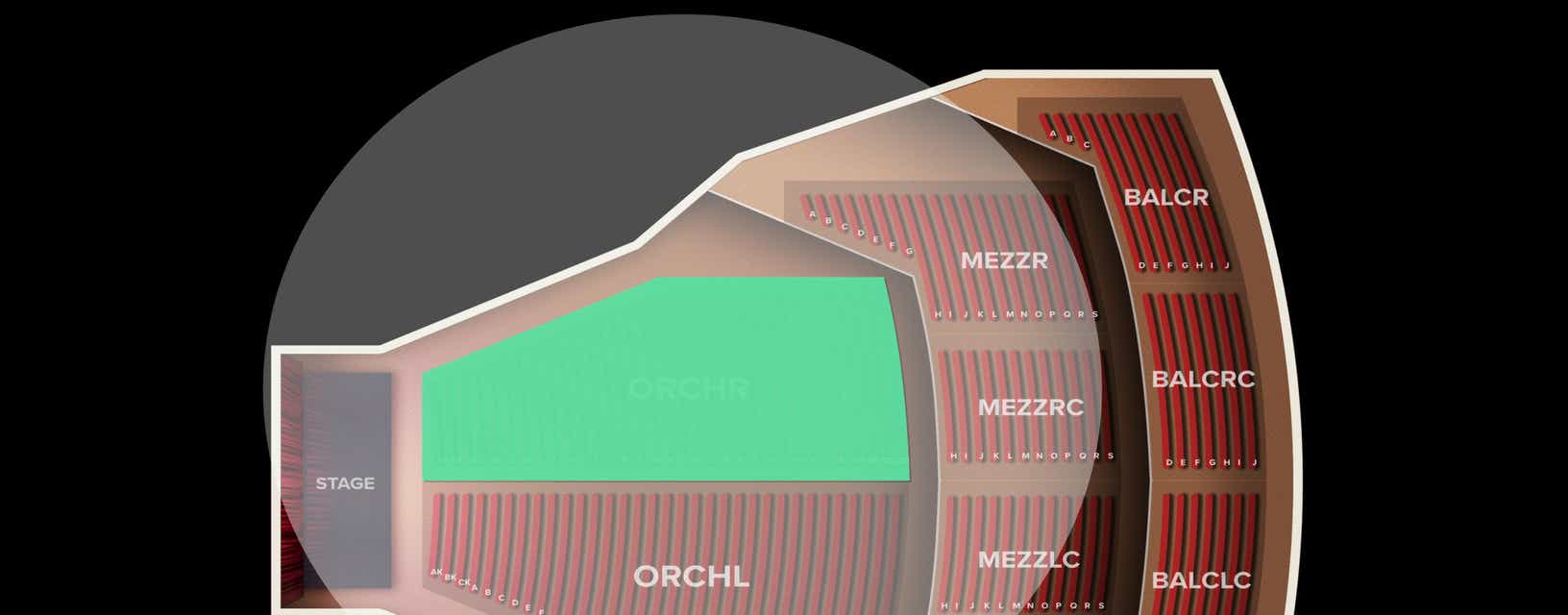 Seat view from Orchestra